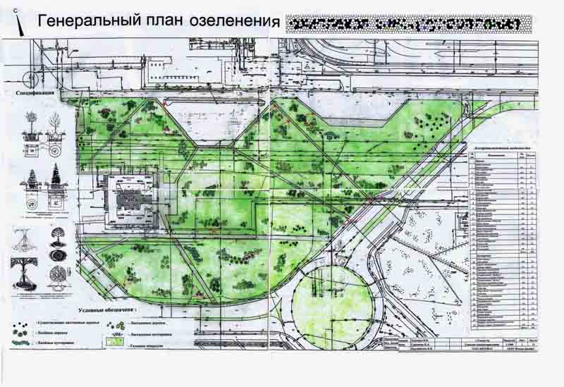 Проект озеленения